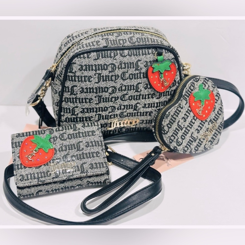 Juicy Couture Combo Set of 3 - Crossbody Camera Bag